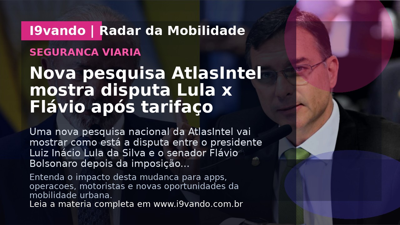 Nova pesquisa AtlasIntel mostra disputa Lula x Flávio após tarifaço