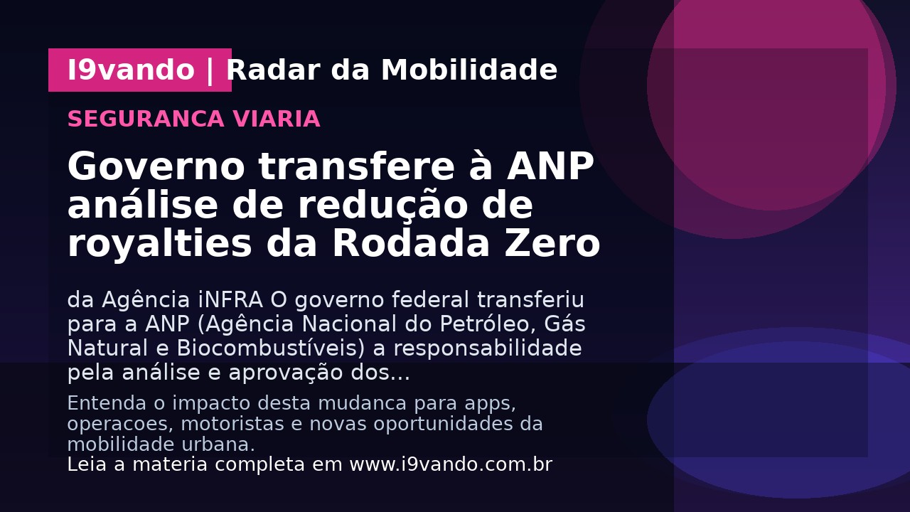 Governo transfere à ANP análise de redução de royalties da Rodada Zero