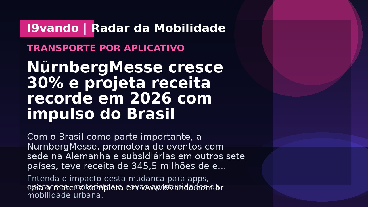 NürnbergMesse cresce 30% e projeta receita recorde em 2026 com impulso do Brasil