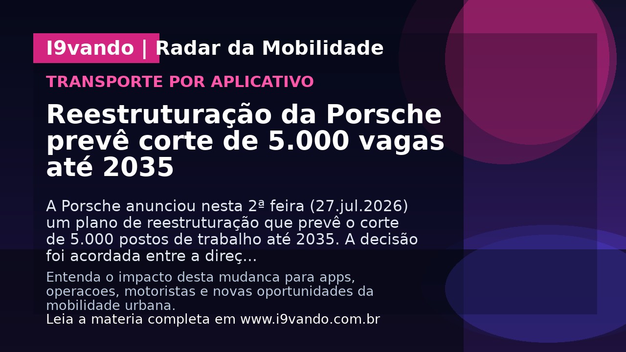 Reestruturação da Porsche prevê corte de 5.000 vagas até 2035