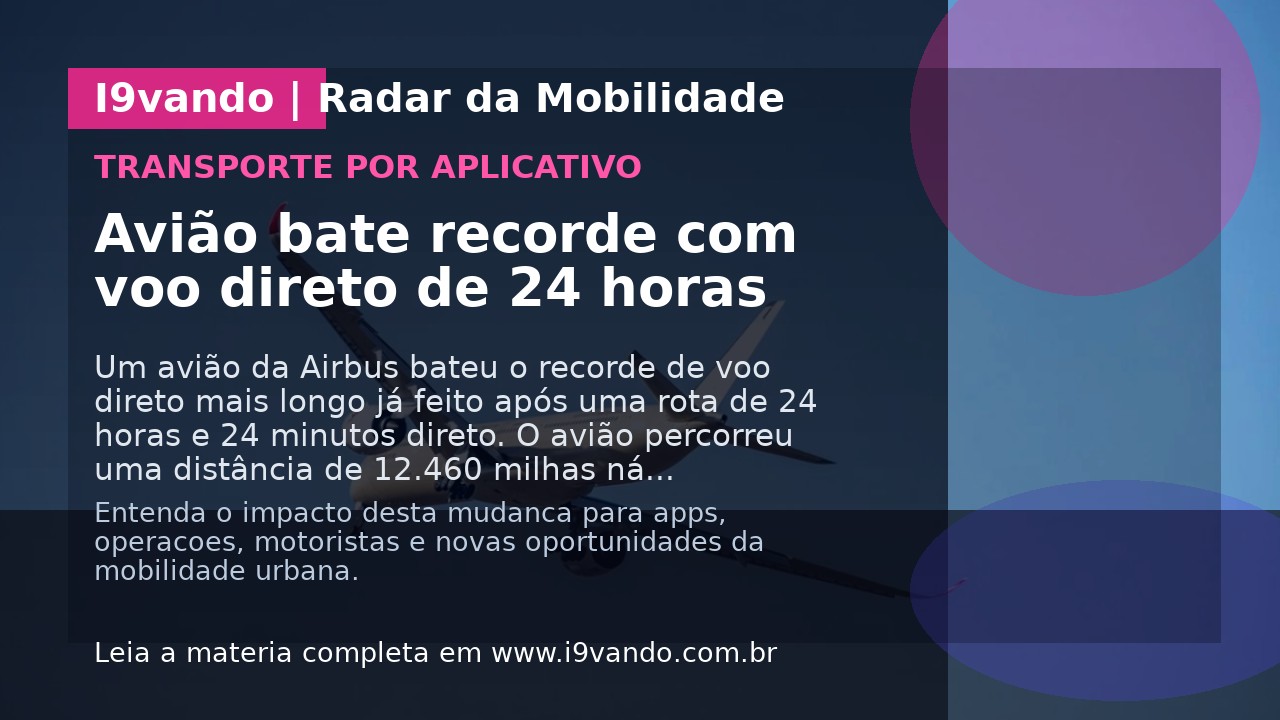 Avião bate recorde com voo direto de 24 horas