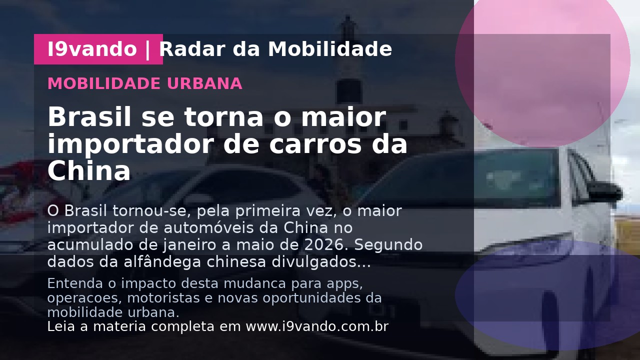 Brasil se torna o maior importador de carros da China
