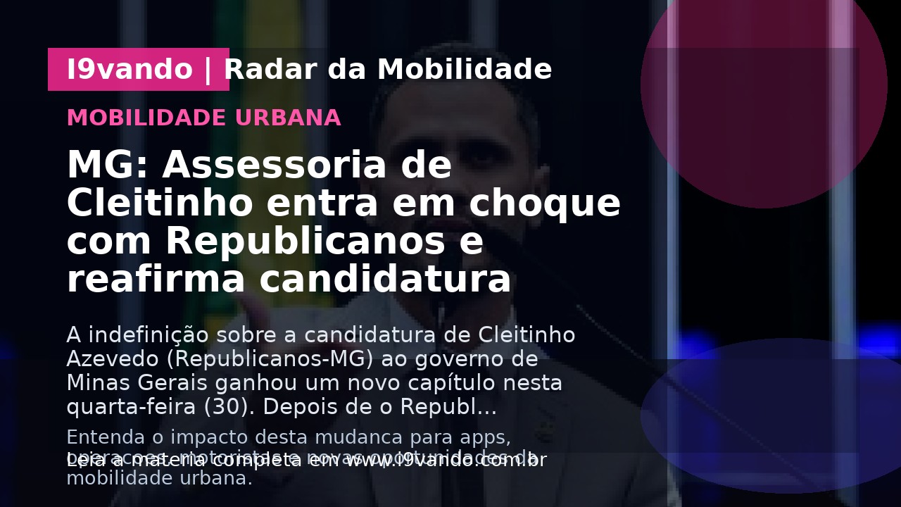 MG: Assessoria de Cleitinho entra em choque com Republicanos e reafirma candidatura