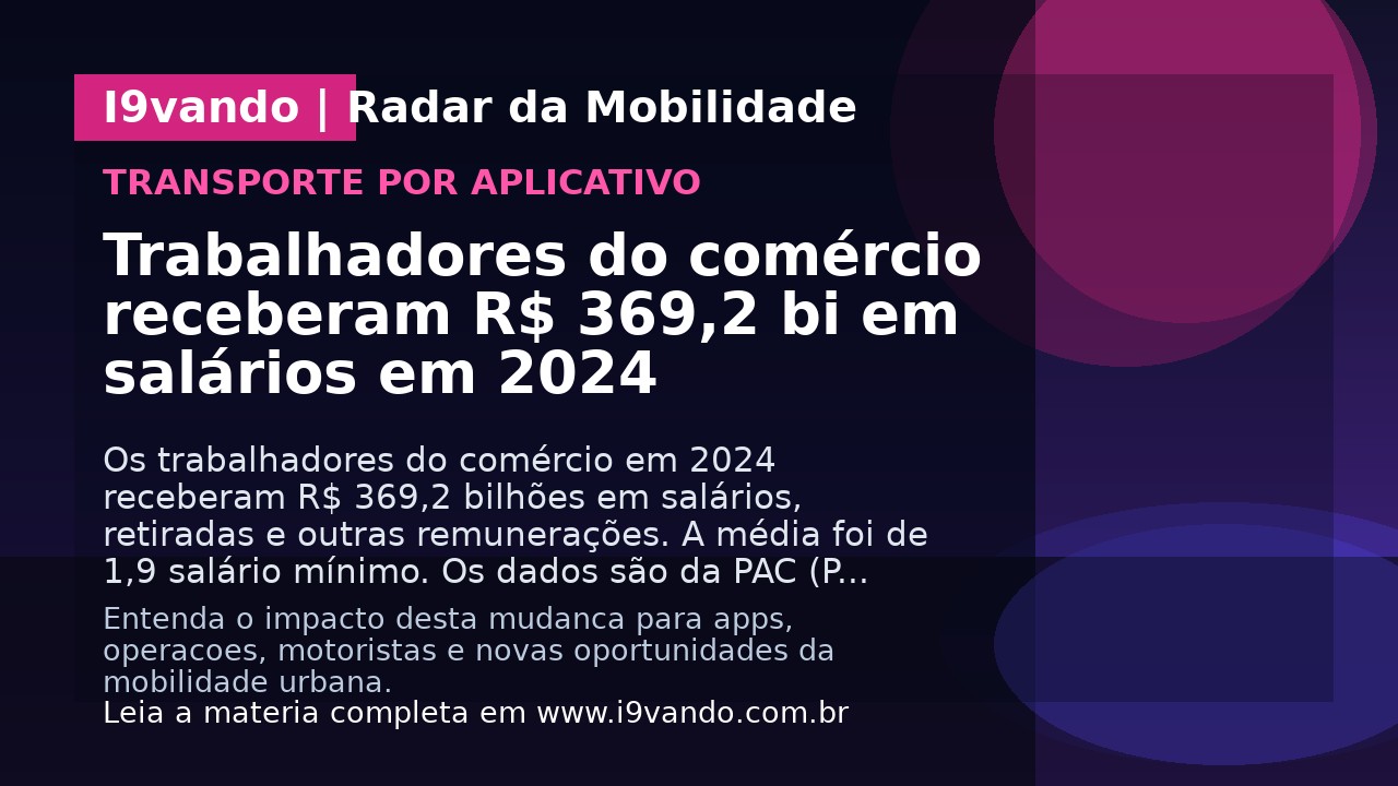 Trabalhadores do comércio receberam R$ 369,2 bi em salários em 2024