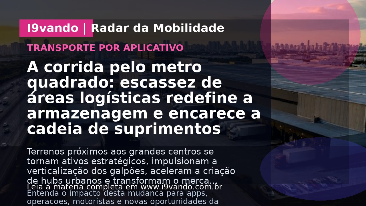 A corrida pelo metro quadrado: escassez de áreas logísticas redefine a armazenagem e encarece a cadeia de suprimentos