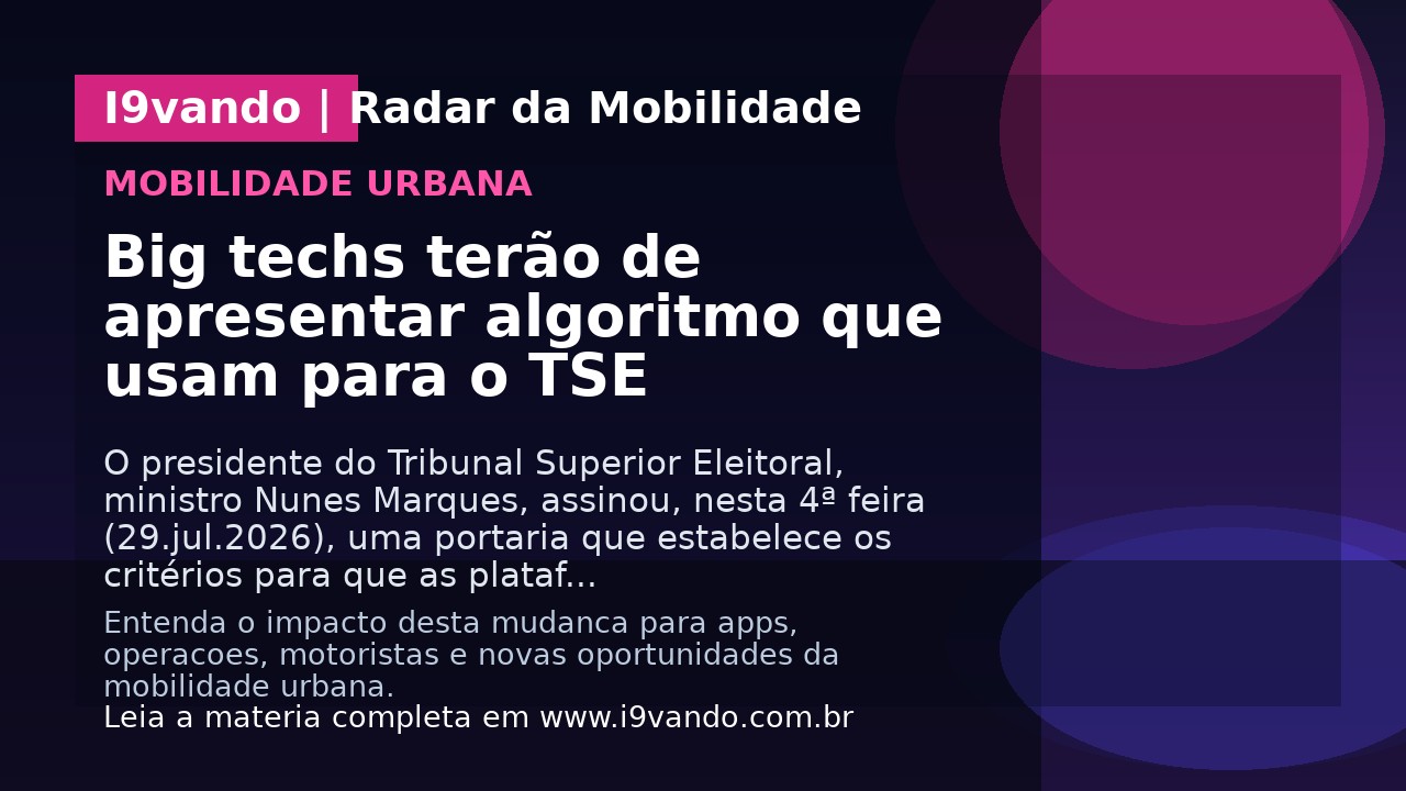 Big techs terão de apresentar algoritmo que usam para o TSE