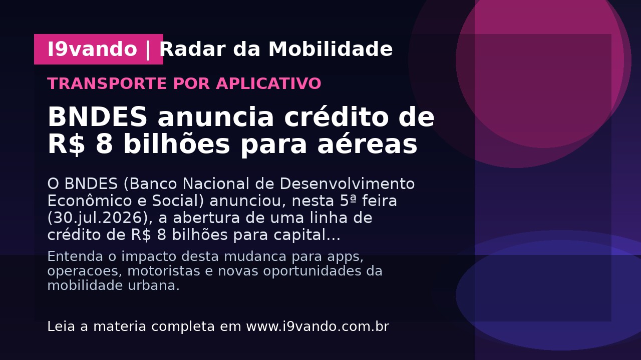BNDES anuncia crédito de R$ 8 bilhões para aéreas