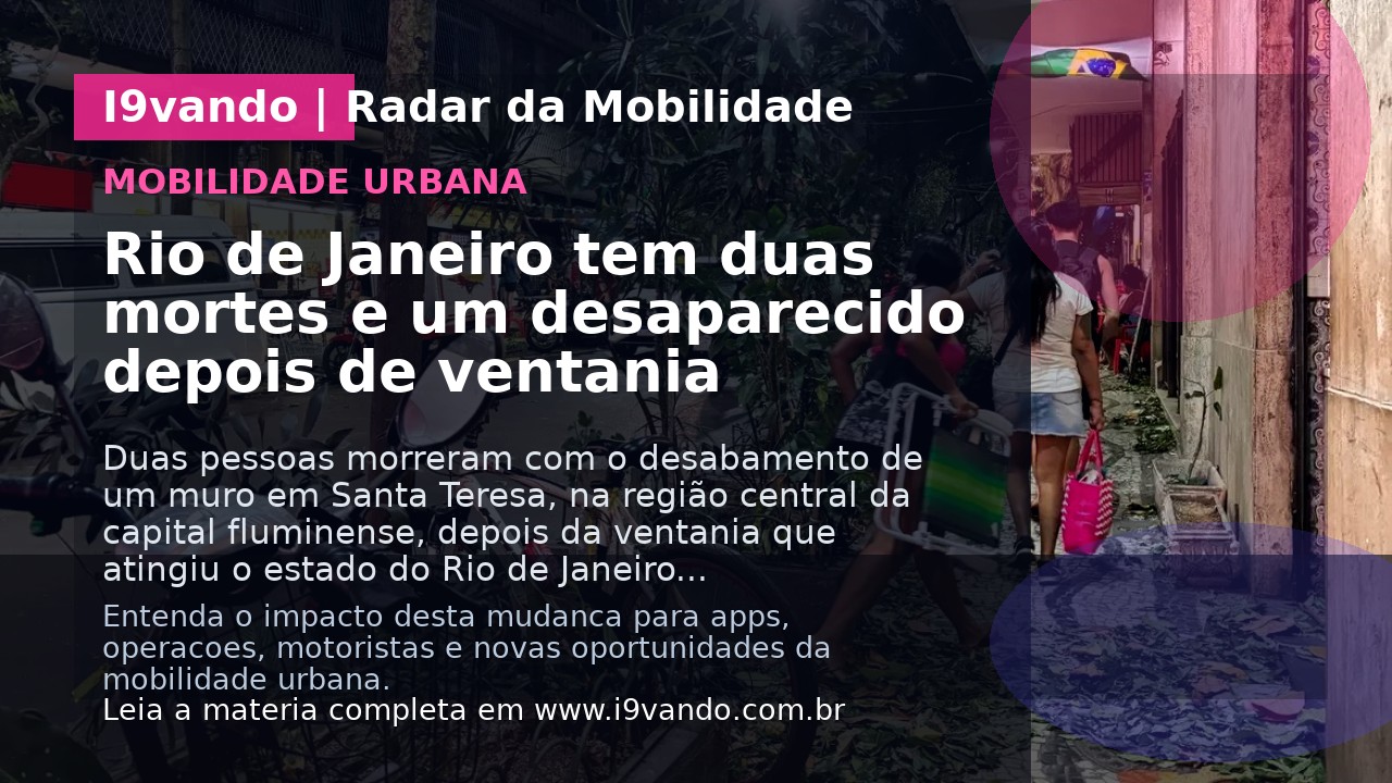 Rio de Janeiro tem duas mortes e um desaparecido depois de ventania