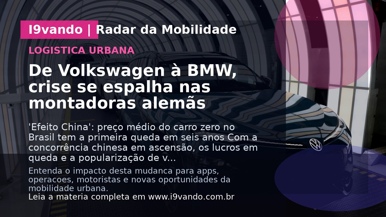 De Volkswagen à BMW, crise se espalha nas montadoras alemãs
