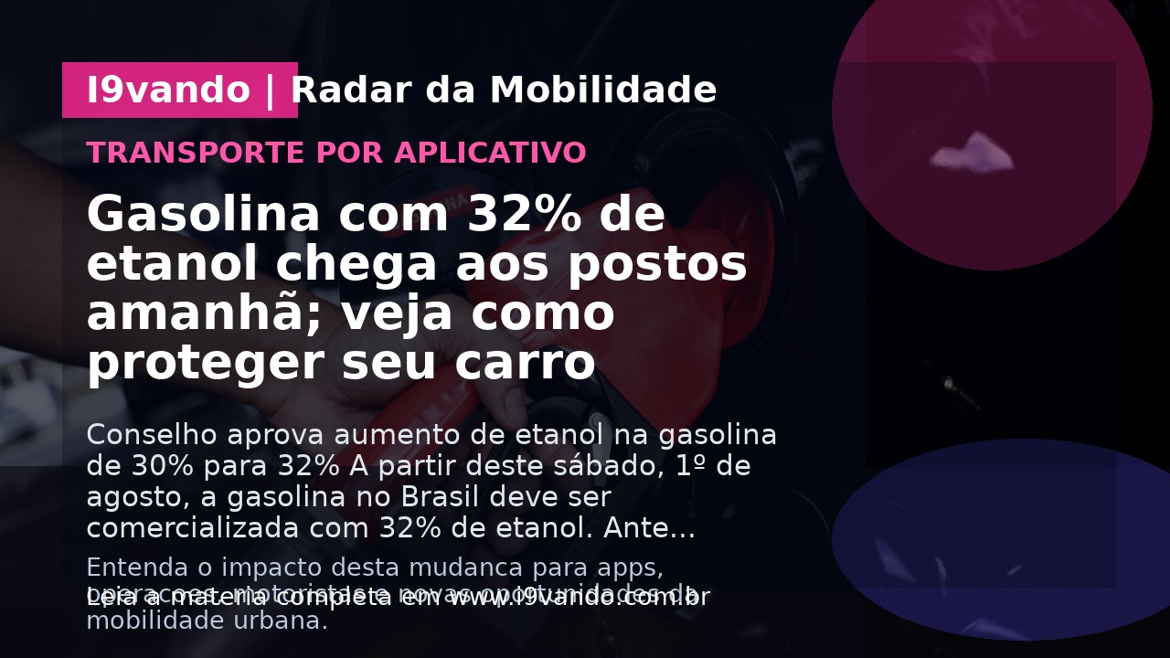 Gasolina com 32% de etanol chega aos postos amanhã; veja como proteger seu carro