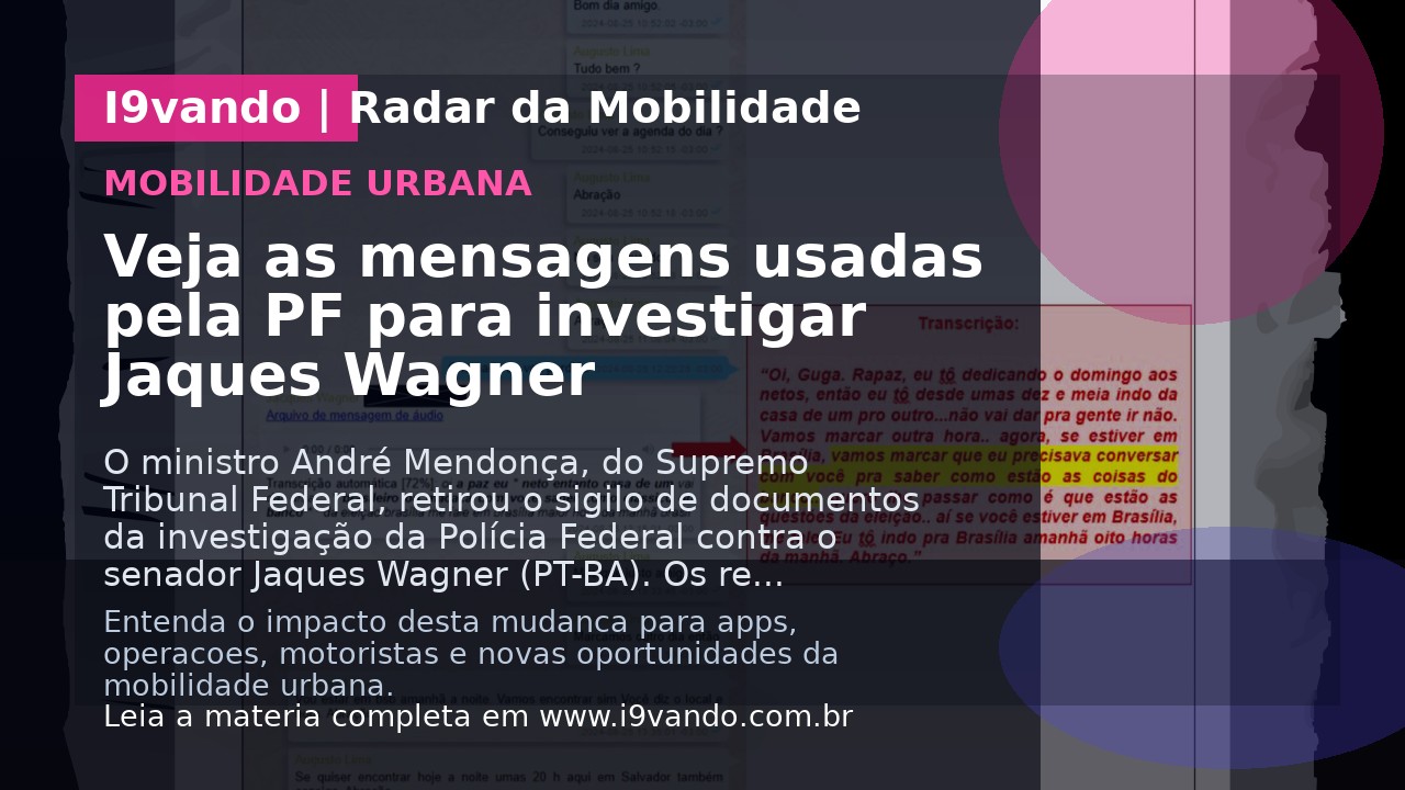 Veja as mensagens usadas pela PF para investigar Jaques Wagner