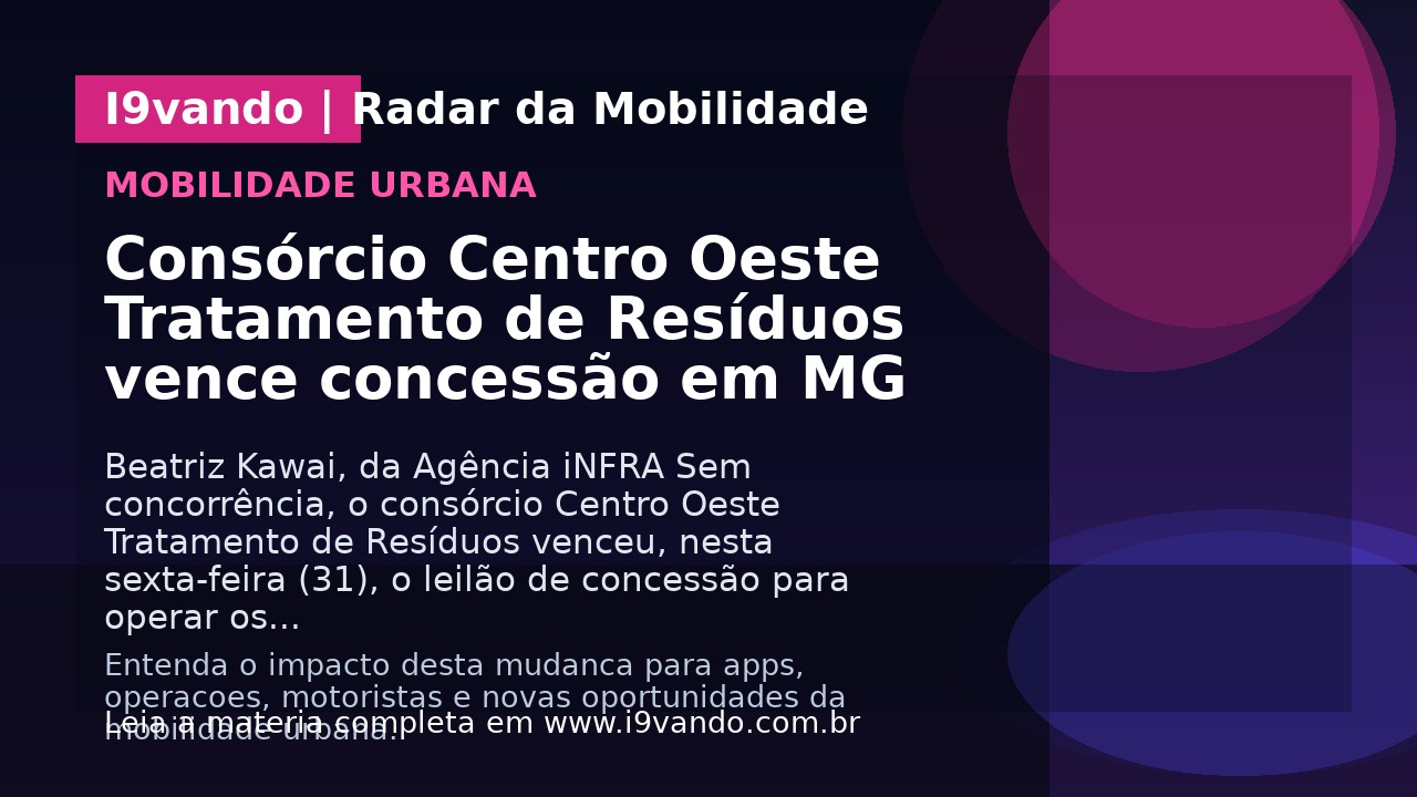 Consórcio Centro Oeste Tratamento de Resíduos vence concessão em MG