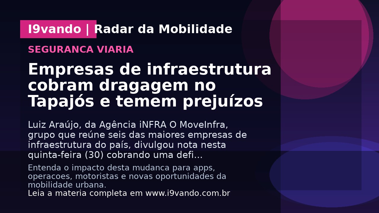 Empresas de infraestrutura cobram dragagem no Tapajós e temem prejuízos