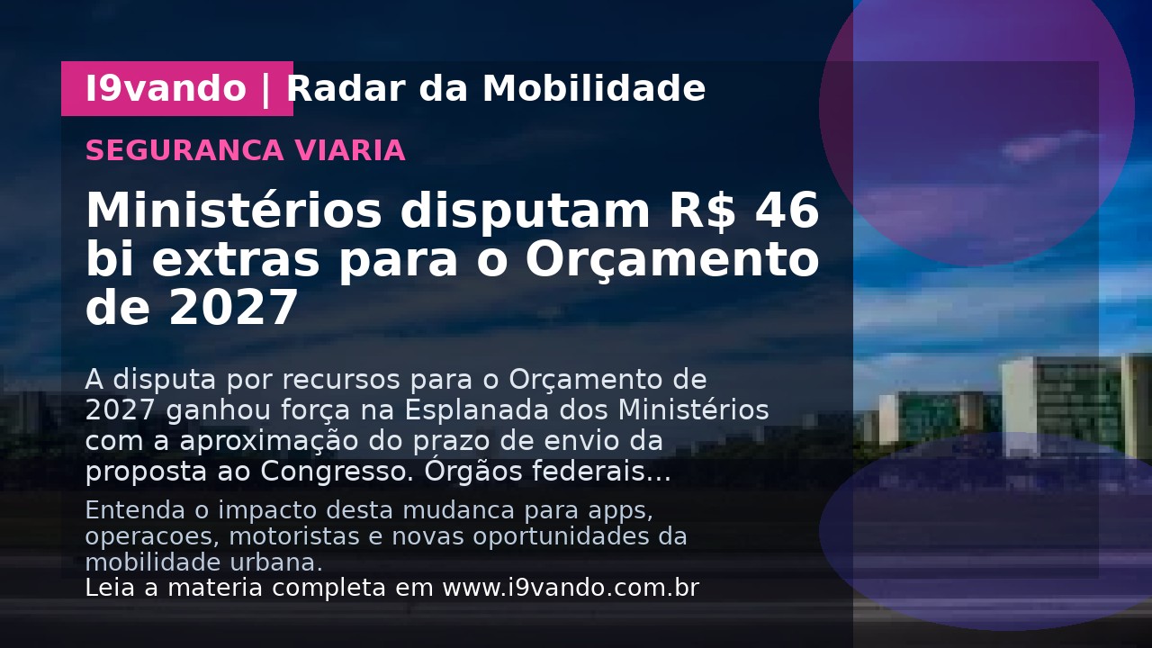 Ministérios disputam R$ 46 bi extras para o Orçamento de 2027