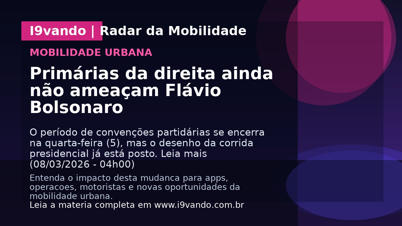 Primárias da direita ainda não ameaçam Flávio Bolsonaro