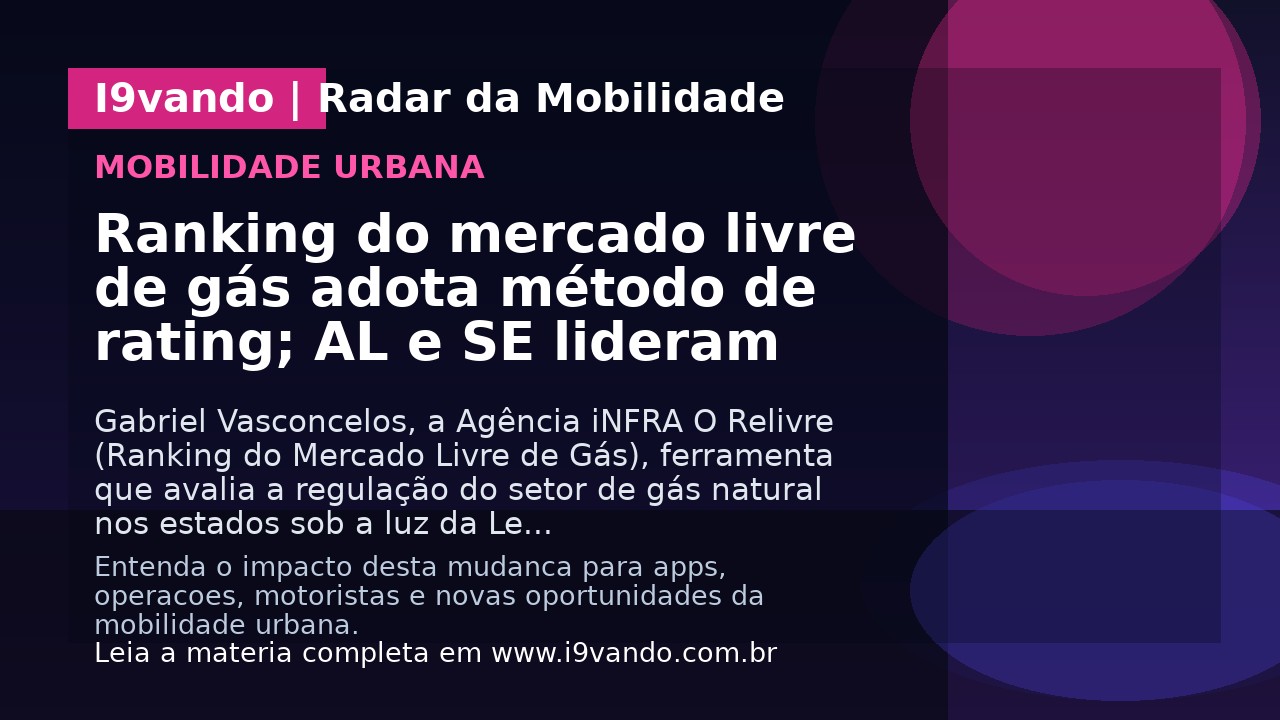 Ranking do mercado livre de gás adota método de rating; AL e SE lideram