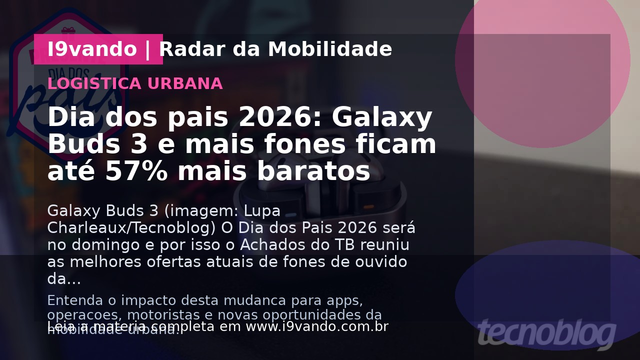 Dia dos pais 2026: Galaxy Buds 3 e mais fones ficam até 57% mais baratos
