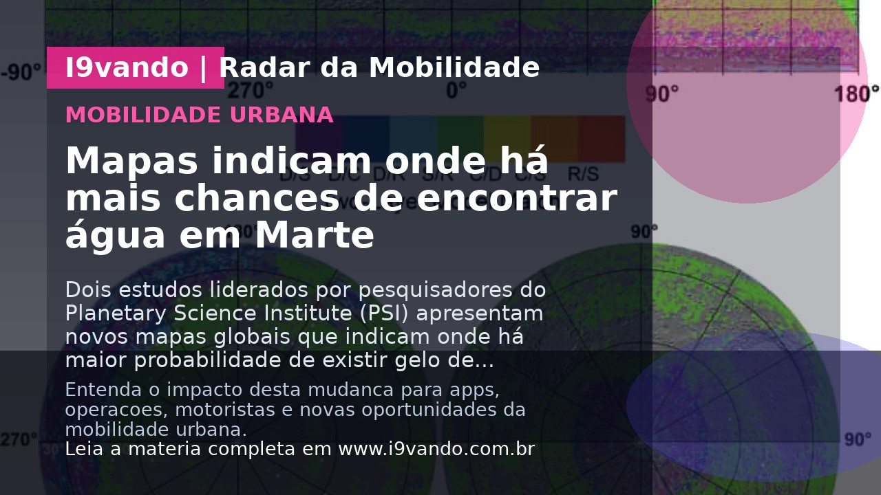 Mapas indicam onde há mais chances de encontrar água em Marte