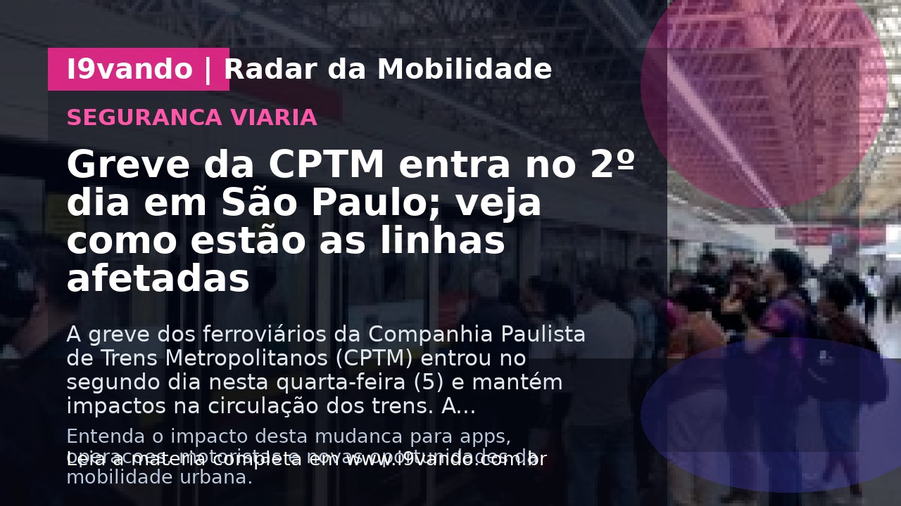 Greve da CPTM entra no 2º dia em São Paulo; veja como estão as linhas afetadas