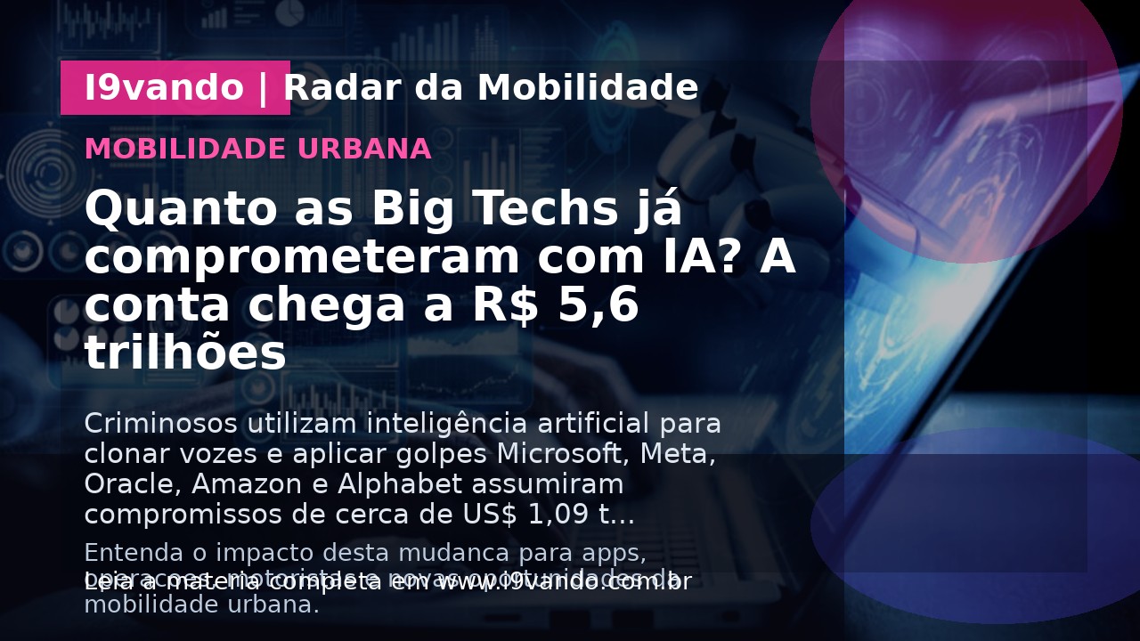 Quanto as Big Techs já comprometeram com IA? A conta chega a R$ 5,6 trilhões