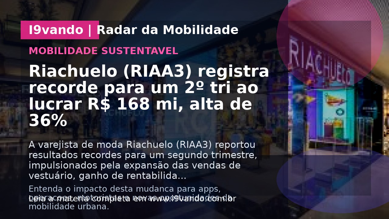 Riachuelo (RIAA3) registra recorde para um 2º tri ao lucrar R$ 168 mi, alta de 36%