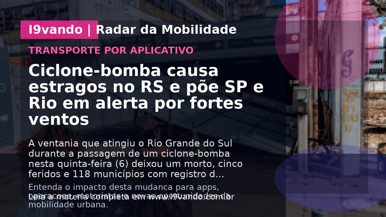 Ciclone-bomba causa estragos no RS e põe SP e Rio em alerta por fortes ventos