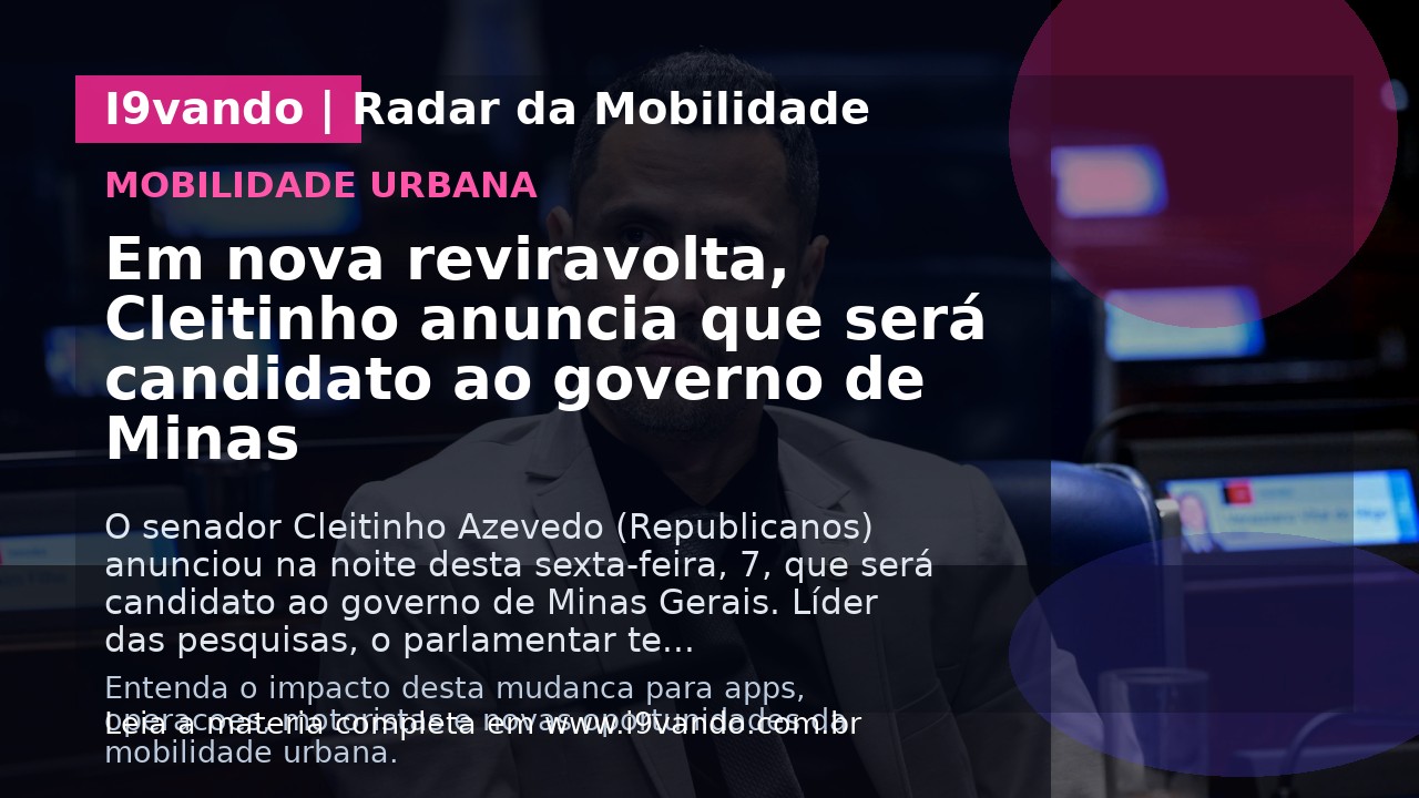 Em nova reviravolta, Cleitinho anuncia que será candidato ao governo de Minas