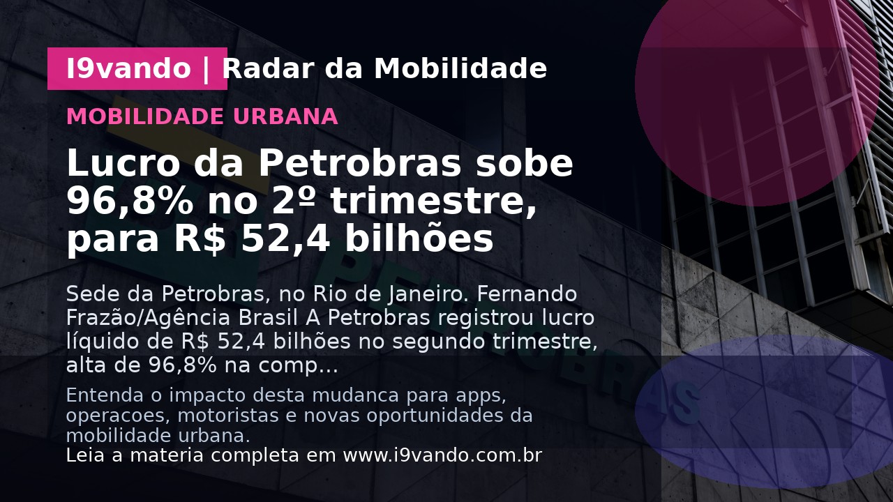 Lucro da Petrobras sobe 96,8% no 2º trimestre, para R$ 52,4 bilhões