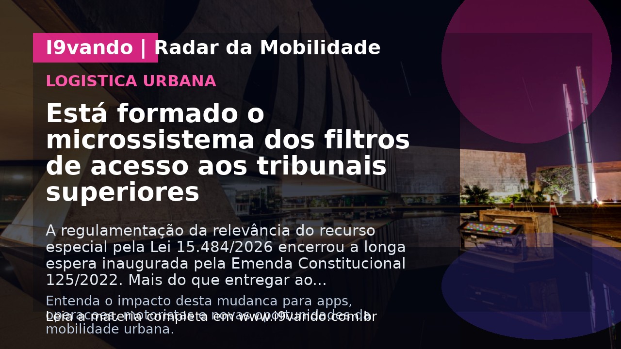 Está formado o microssistema dos filtros de acesso aos tribunais superiores