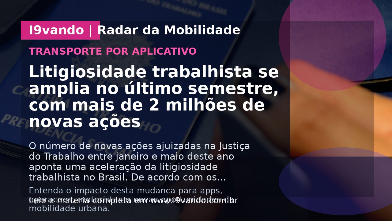 Litigiosidade trabalhista se amplia no último semestre, com mais de 2 milhões de novas ações
