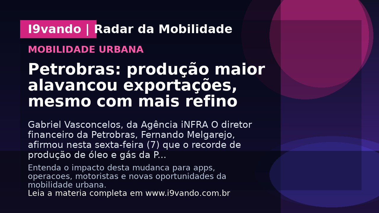 Petrobras: produção maior alavancou exportações, mesmo com mais refino