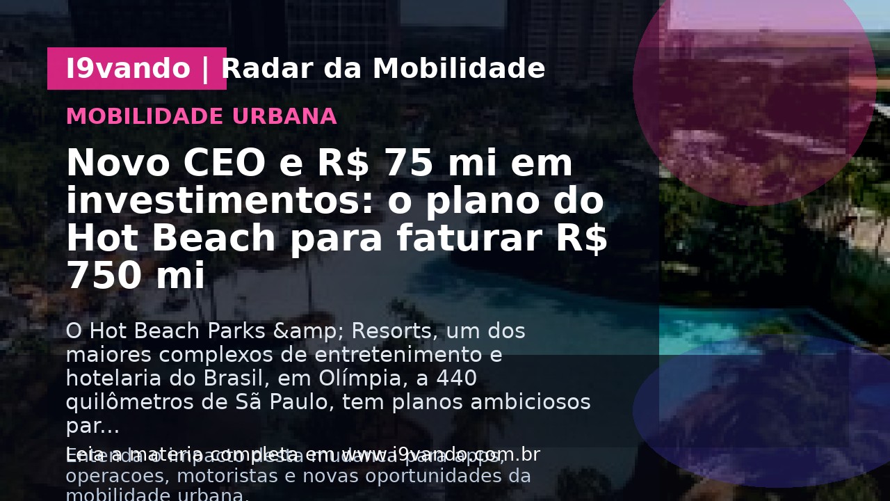 Novo CEO e R$ 75 mi em investimentos: o plano do Hot Beach para faturar R$ 750 mi