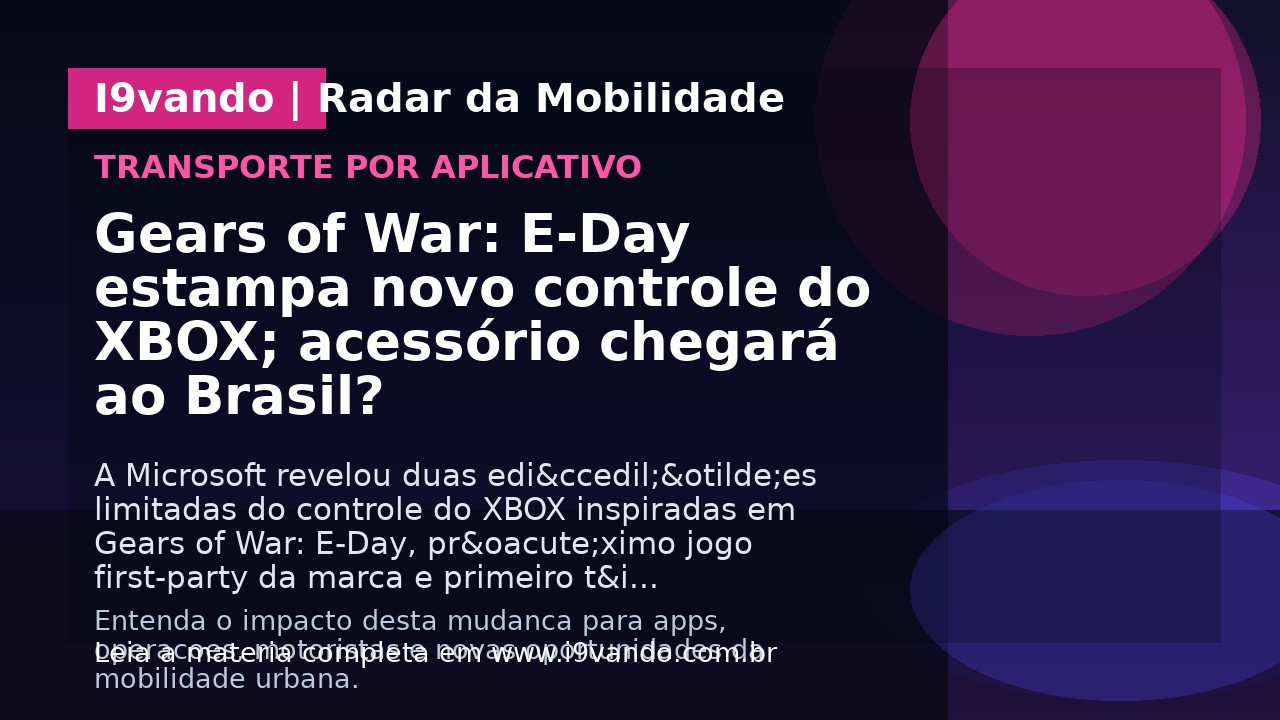 Gears of War: E-Day estampa novo controle do XBOX; acessório chegará ao Brasil?