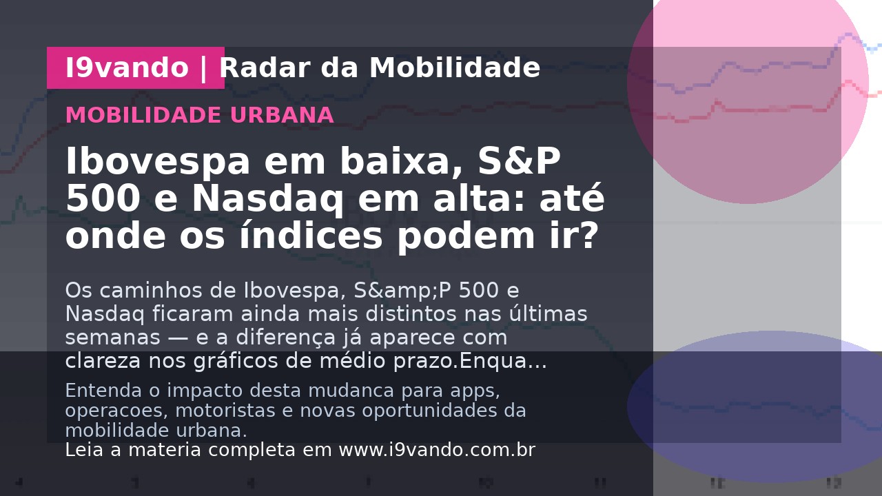 Ibovespa em baixa, S&P 500 e Nasdaq em alta: até onde os índices podem ir?
