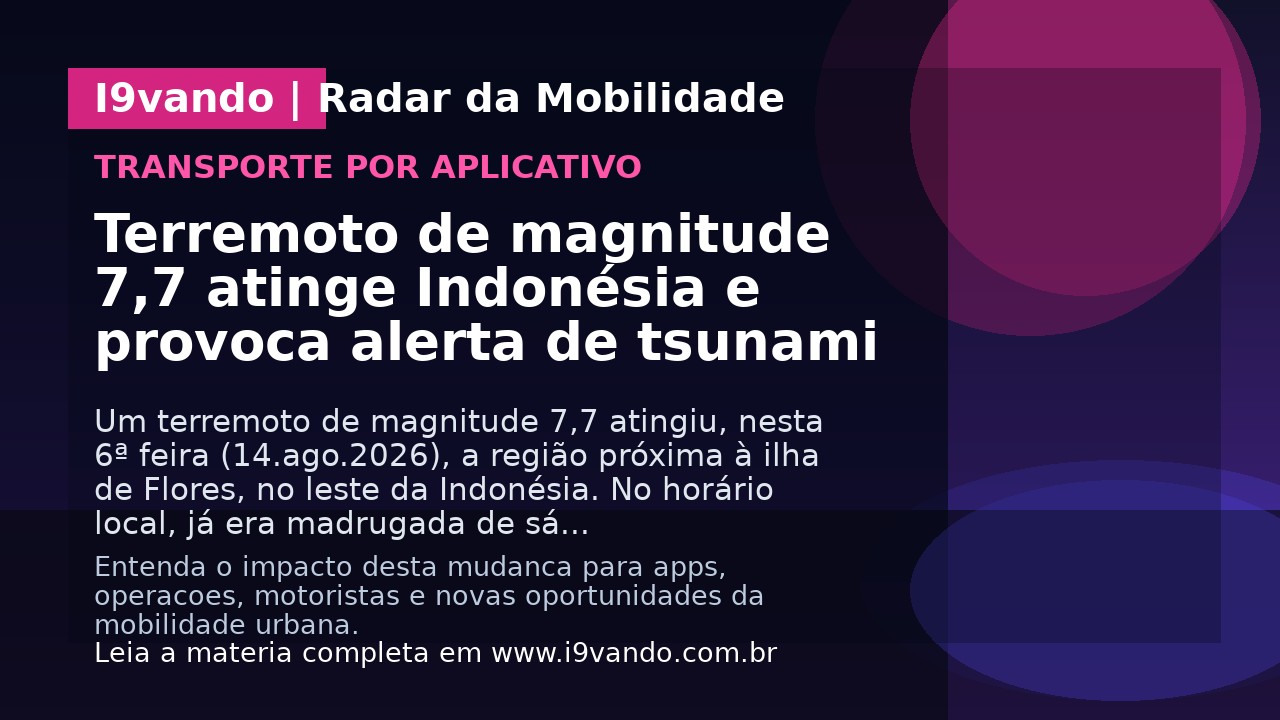 Terremoto de magnitude 7,7 atinge Indonésia e provoca alerta de tsunami