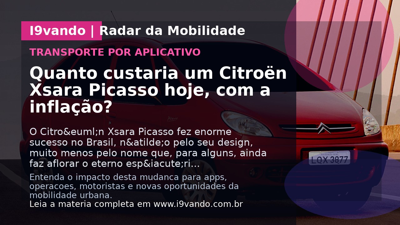 Quanto custaria um Citroën Xsara Picasso hoje, com a inflação?