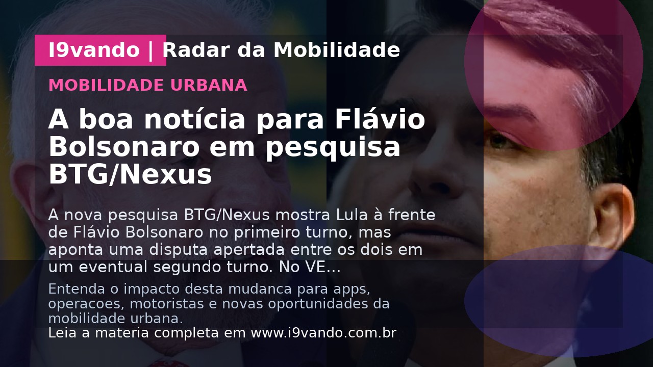 A boa notícia para Flávio Bolsonaro em pesquisa BTG/Nexus