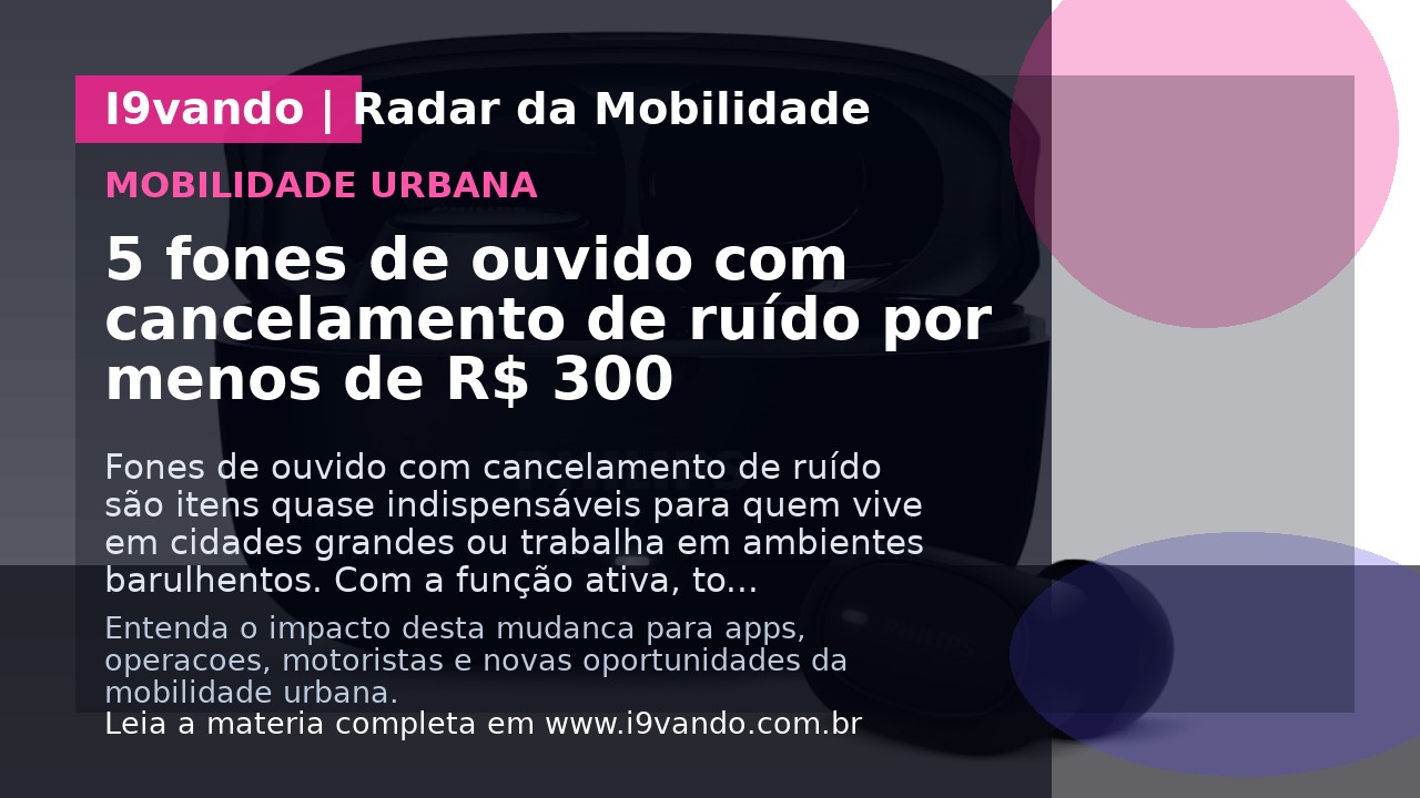 5 fones de ouvido com cancelamento de ruído por menos de R$ 300