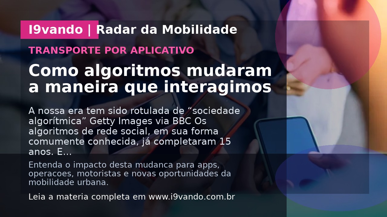 Como algoritmos mudaram a maneira que interagimos