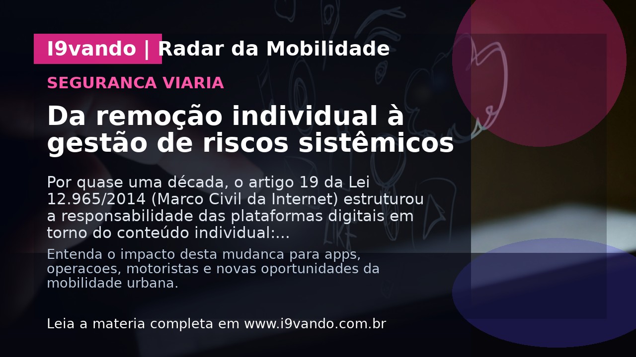 Da remoção individual à gestão de riscos sistêmicos