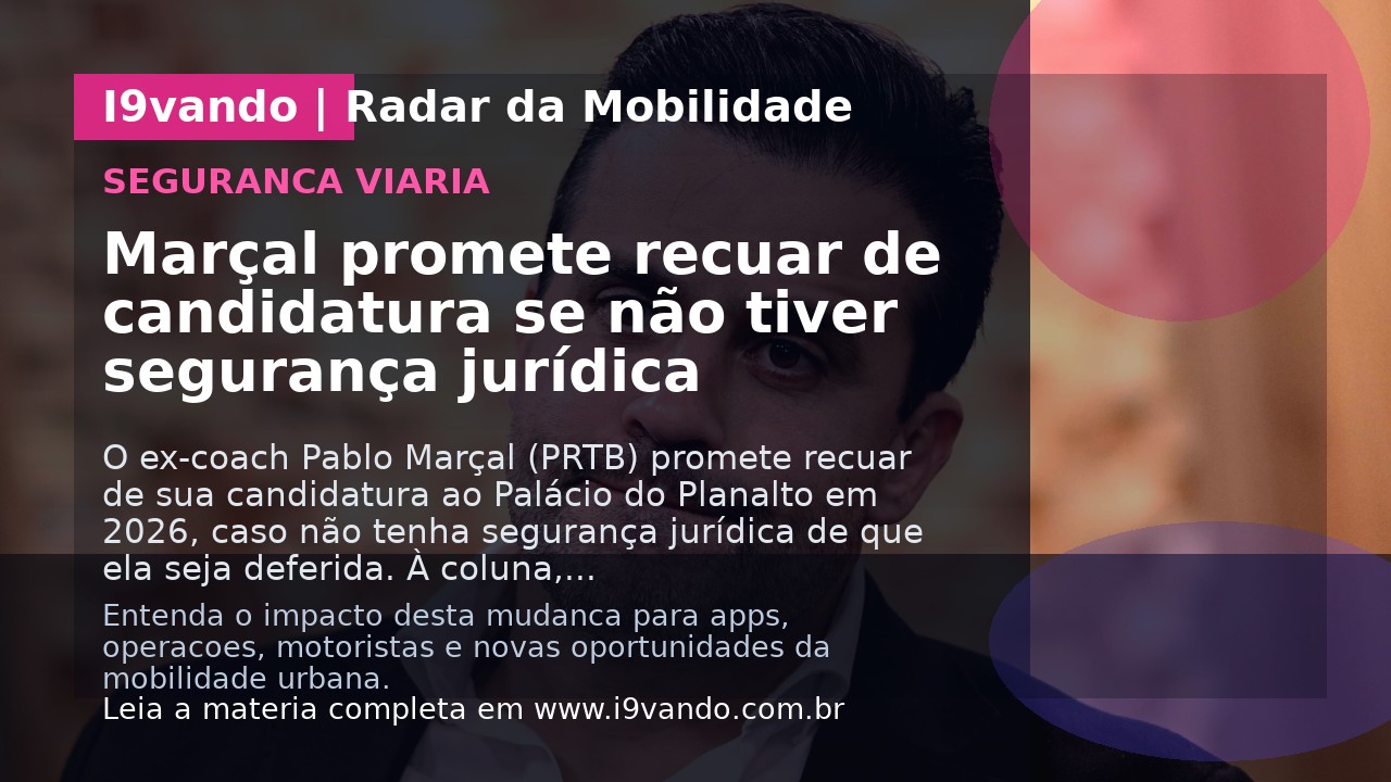 Marçal promete recuar de candidatura se não tiver segurança jurídica