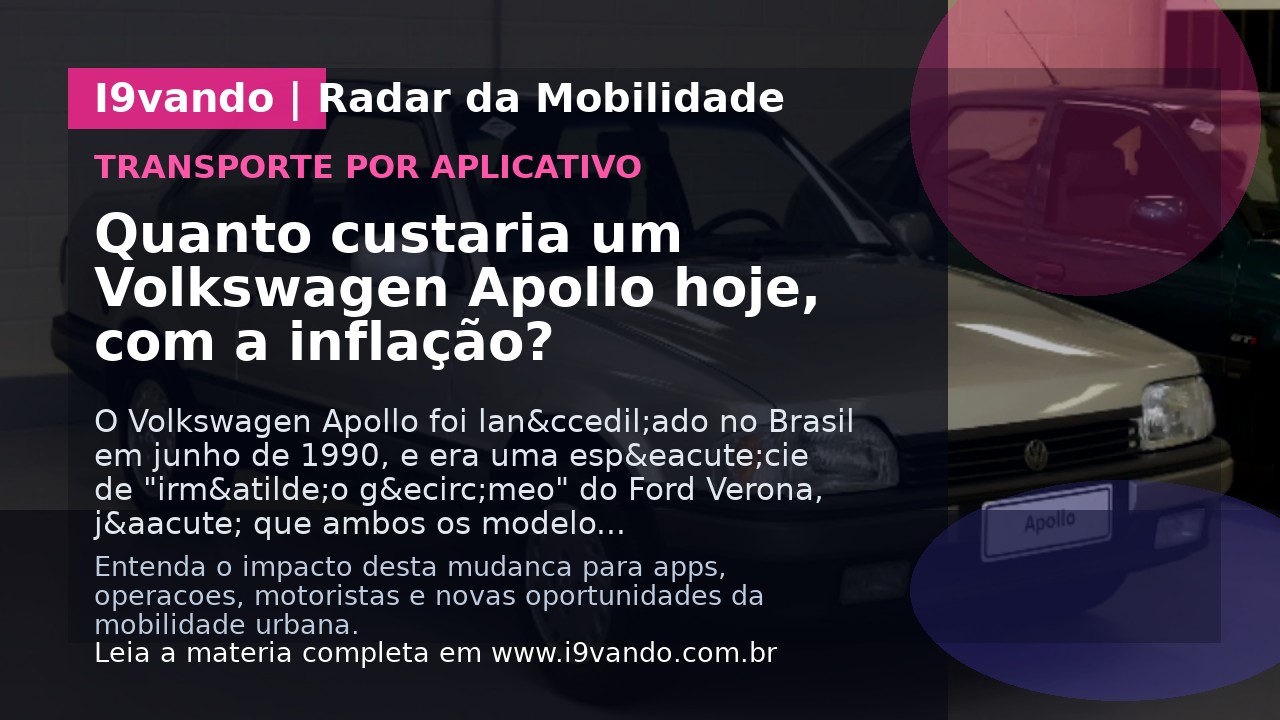 Quanto custaria um Volkswagen Apollo hoje, com a inflação?