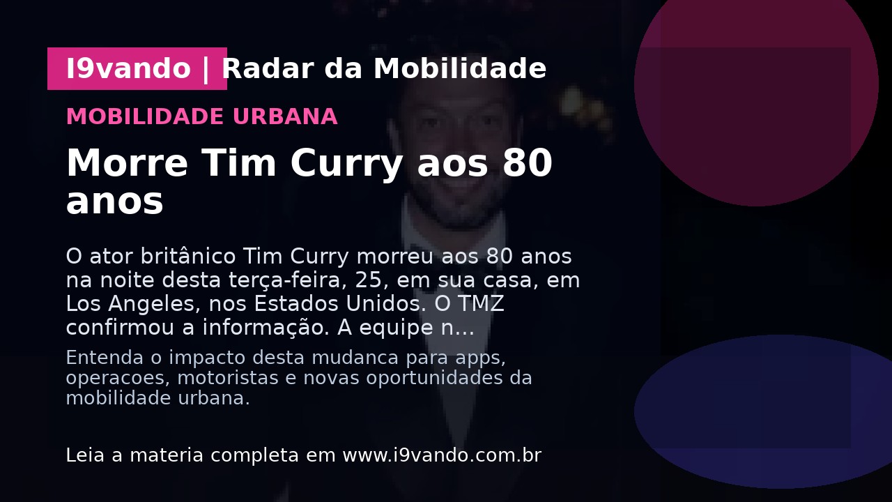 Morre Tim Curry aos 80 anos