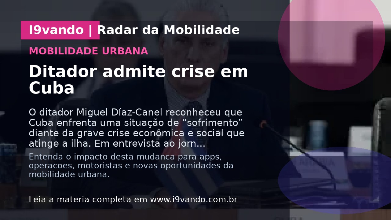 Ditador admite crise em Cuba