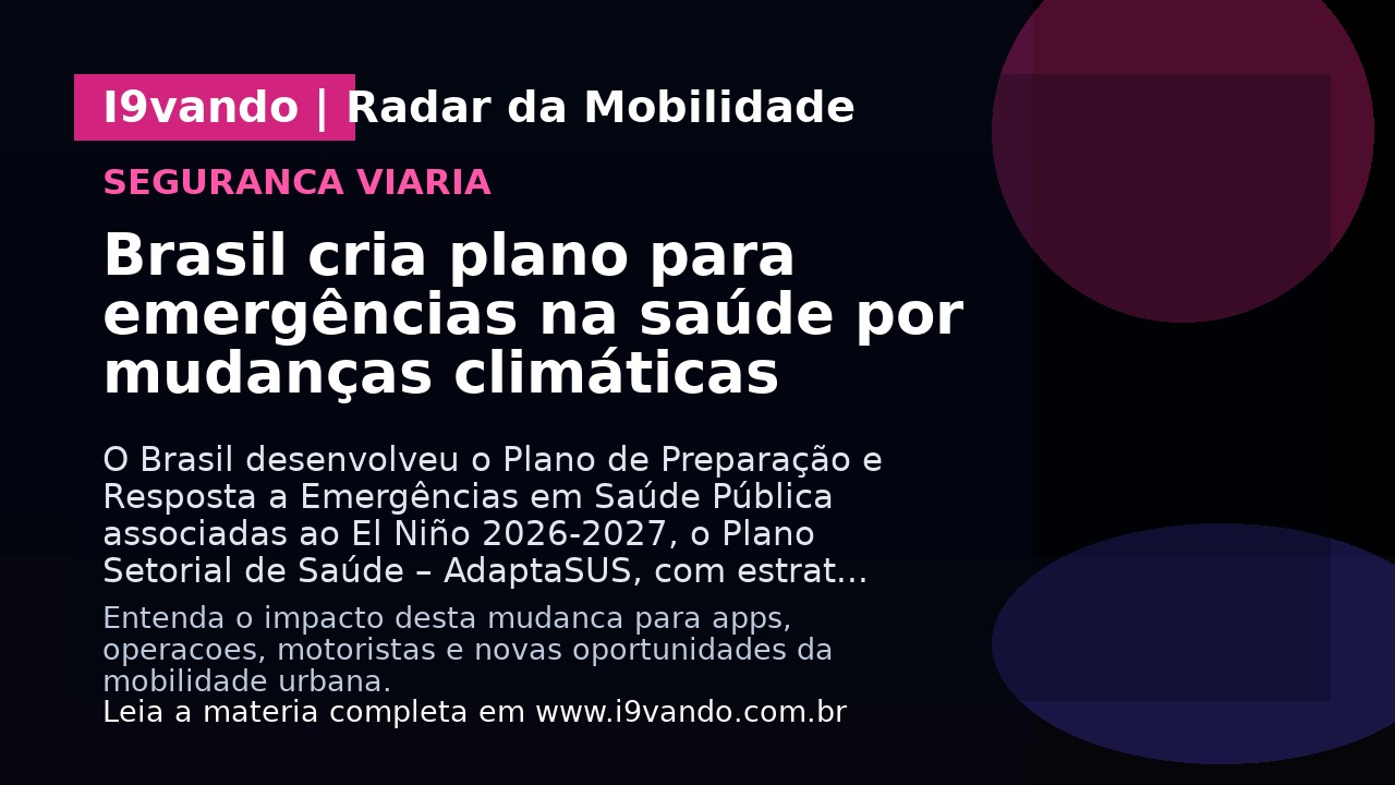 Brasil cria plano para emergências na saúde por mudanças climáticas