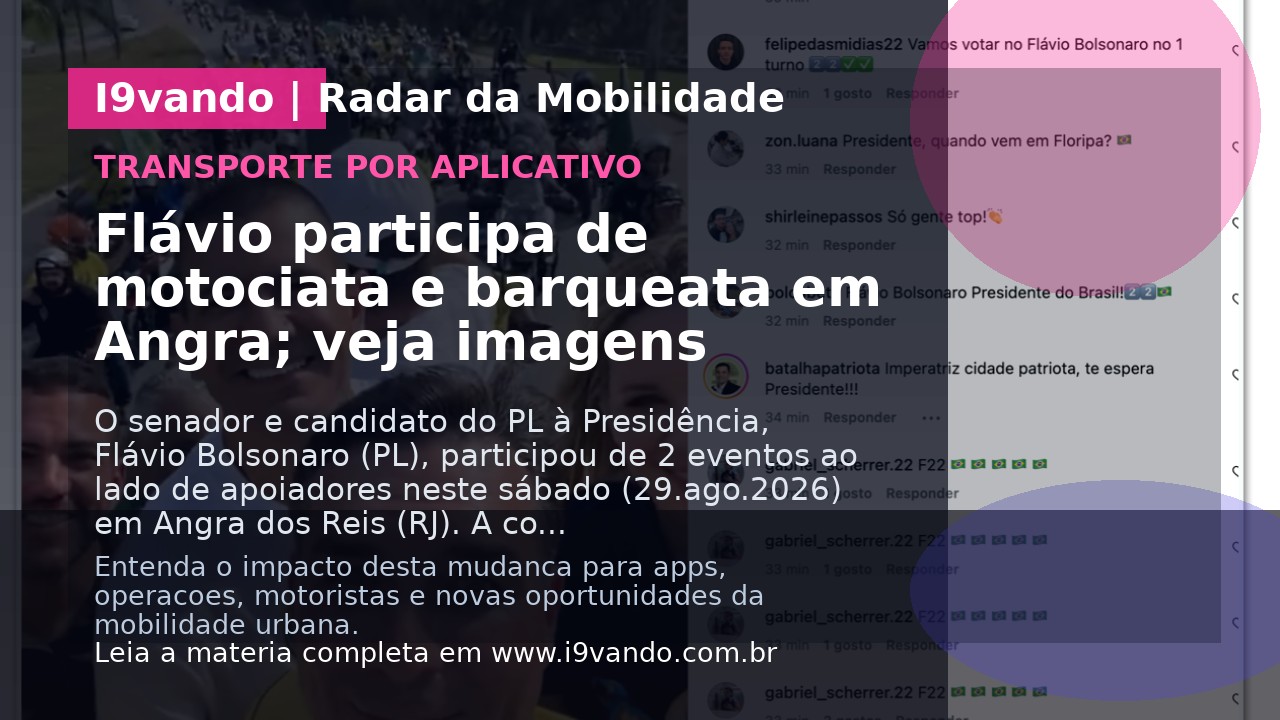 Flávio participa de motociata e barqueata em Angra; veja imagens