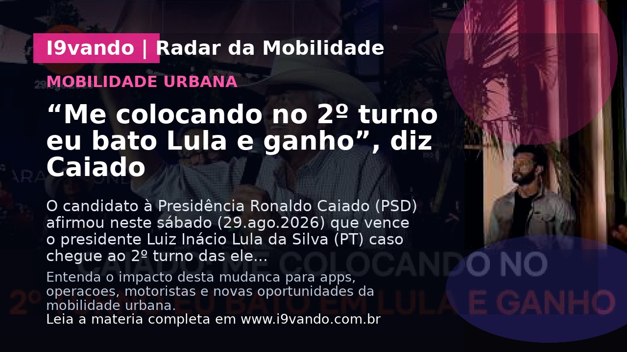 “Me colocando no 2º turno eu bato Lula e ganho”, diz Caiado