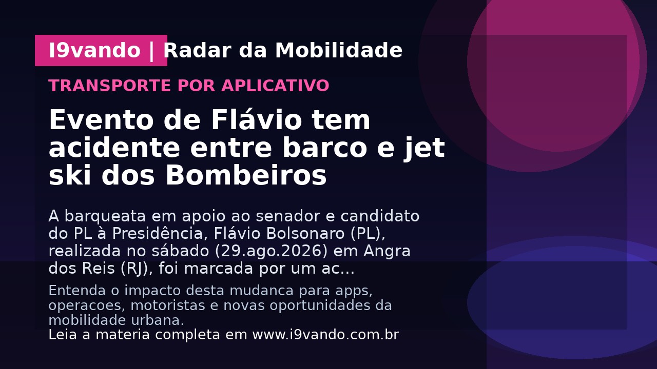 Evento de Flávio tem acidente entre barco e jet ski dos Bombeiros