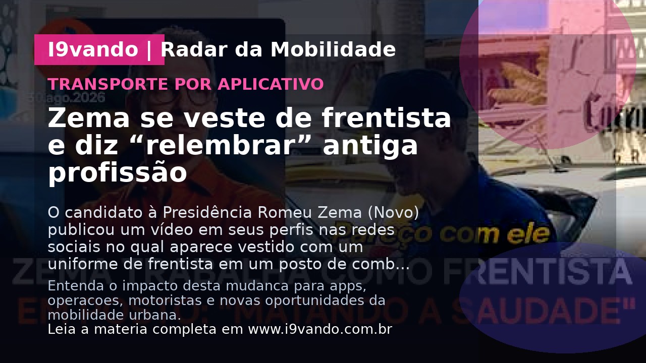 Zema se veste de frentista e diz “relembrar” antiga profissão