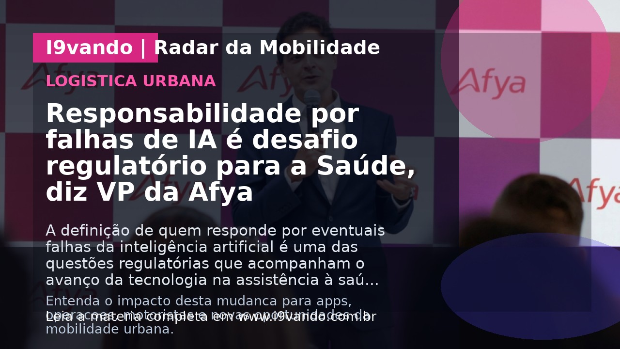 Responsabilidade por falhas de IA é desafio regulatório para a Saúde, diz VP da Afya